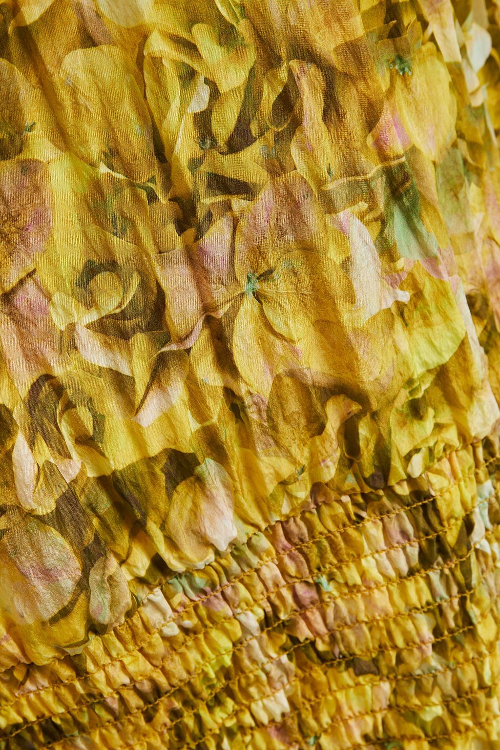 BAUM UND PFERDGARTEN Maeko cropped shirred leopard-print crinkled-crepe shirt