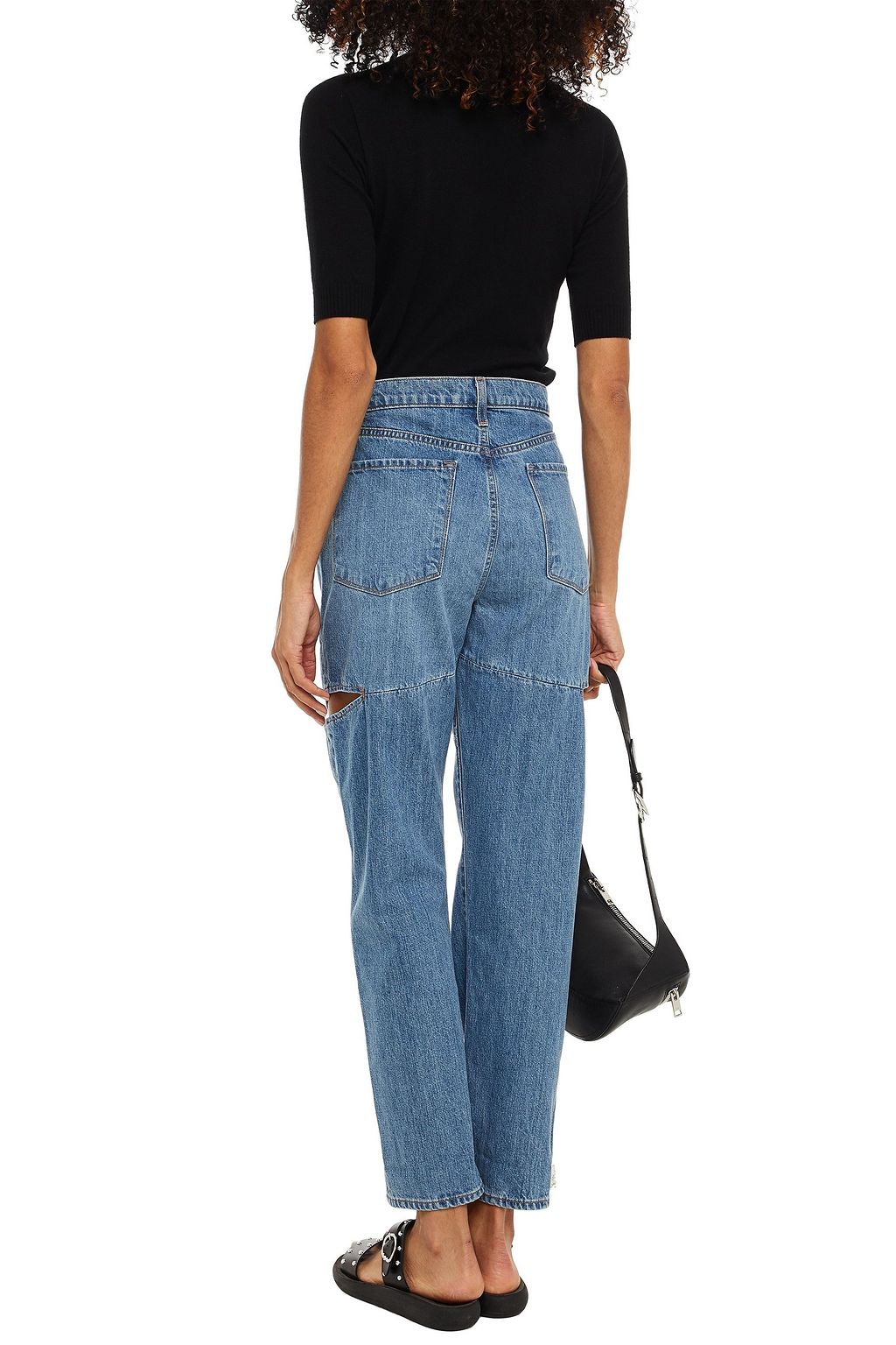J BRAND Distressed faded boyfriend jeans