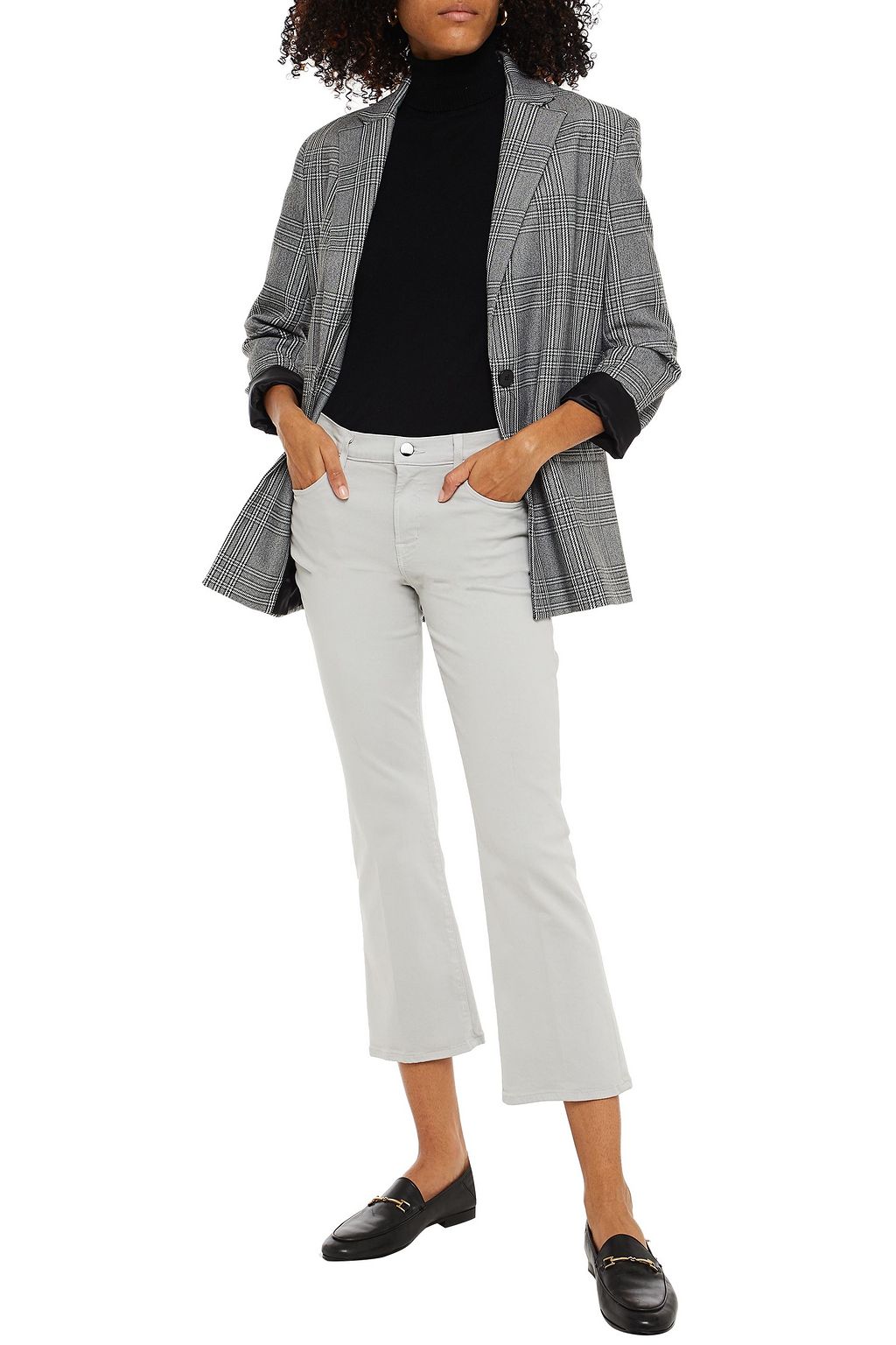 J BRAND Mid-rise kick-flare jeans