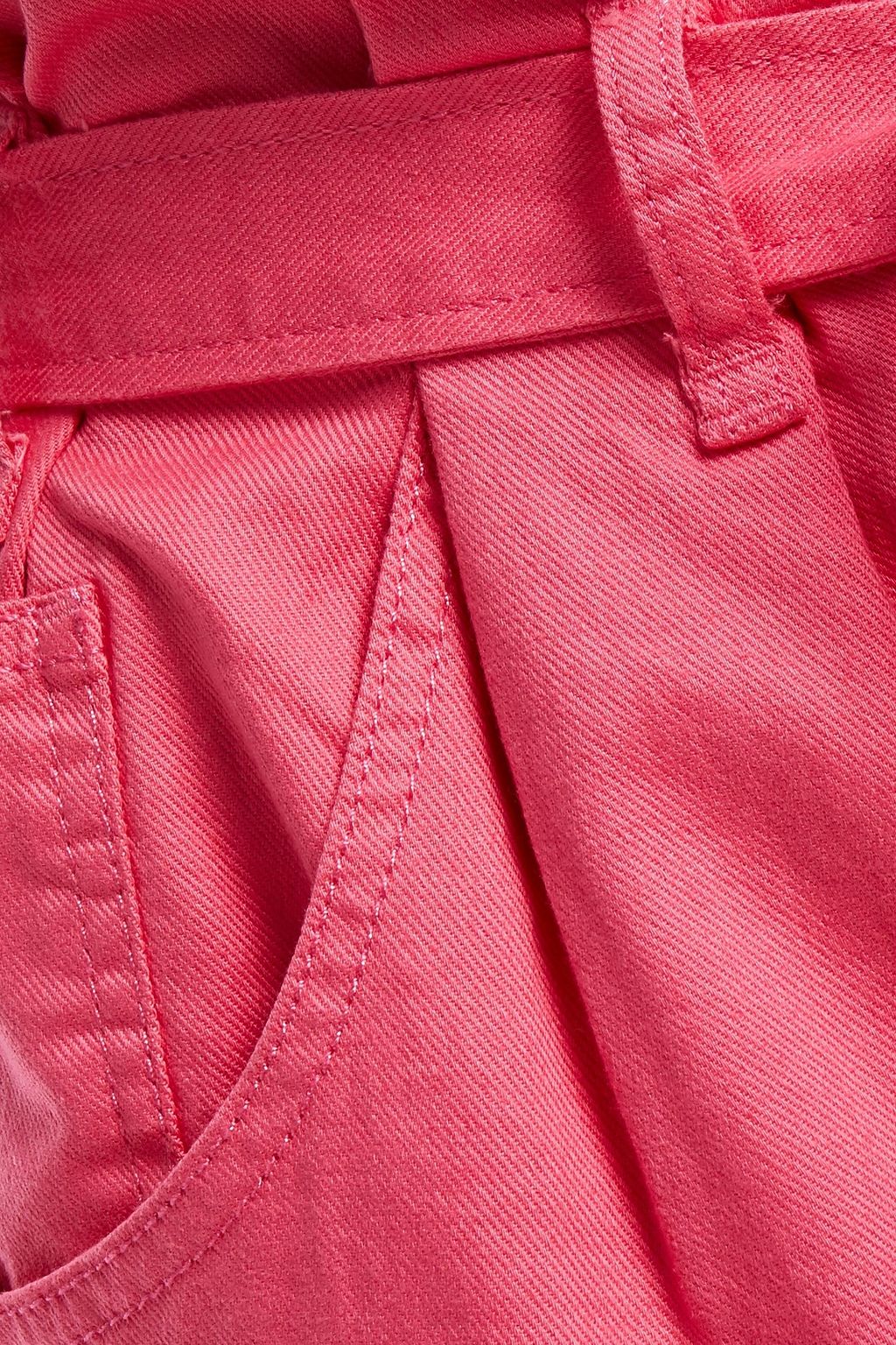 BAUM UND PFERDGARTEN Nysha belted cotton-blend wide-leg pants