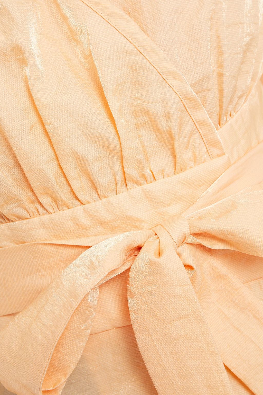 BAUM UND PFERDGARTEN Mianne gathered taffeta wrap blouse