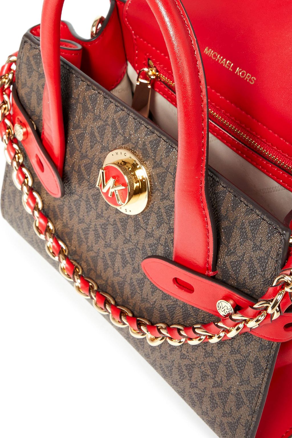 MICHAEL MICHAEL KORS ロゴプリントフェイクレザー トートバッグ