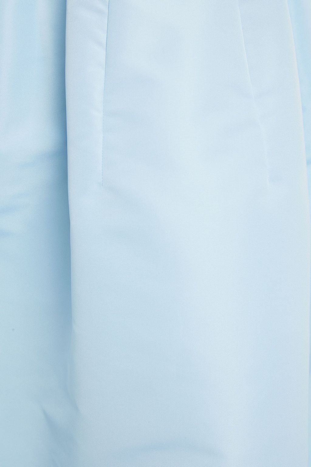 OSCAR DE LA RENTA Floral-appliquéd pleated taffeta dress