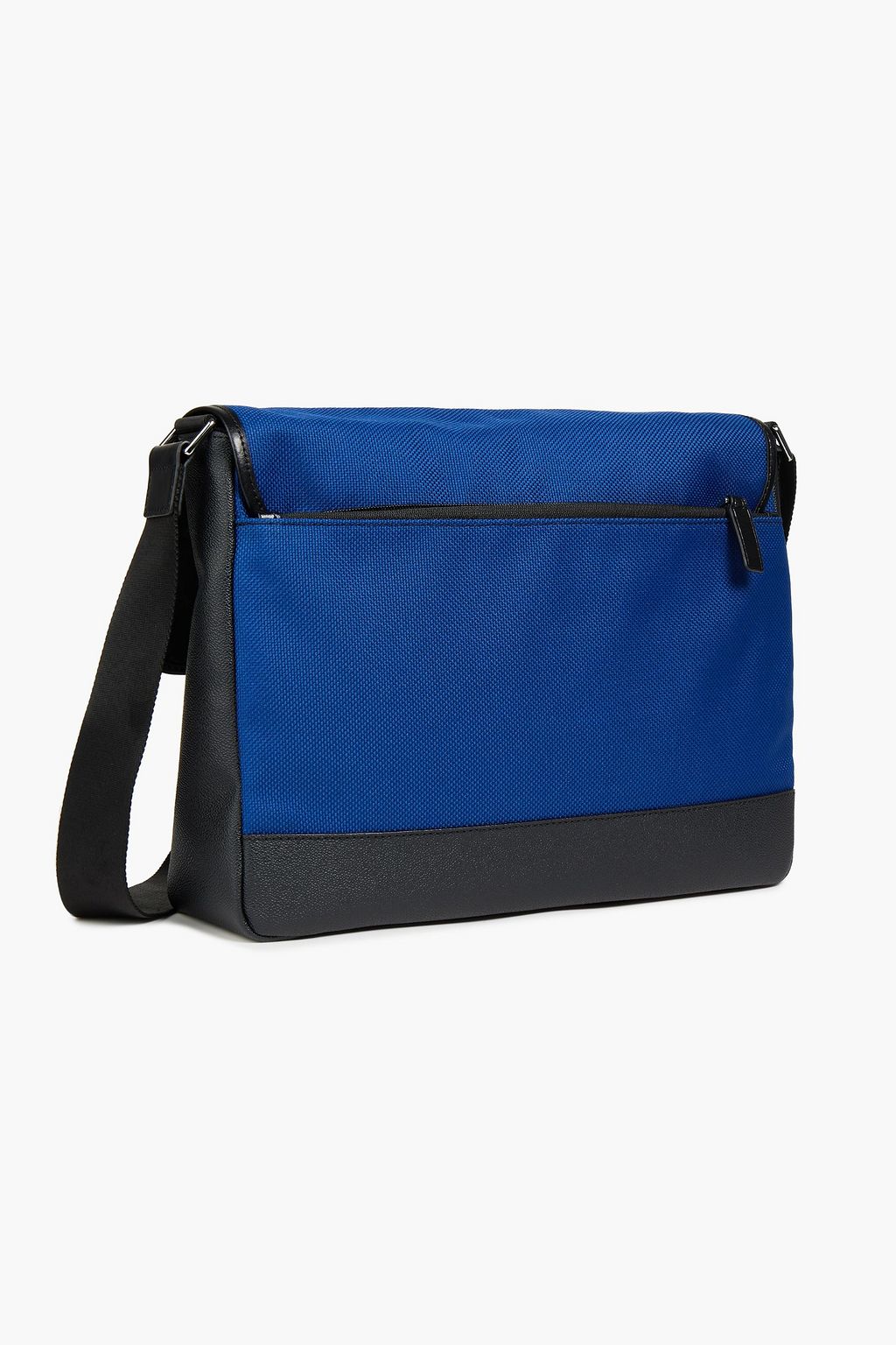 MICHAEL KORS Leather-paneled canvas messenger bag