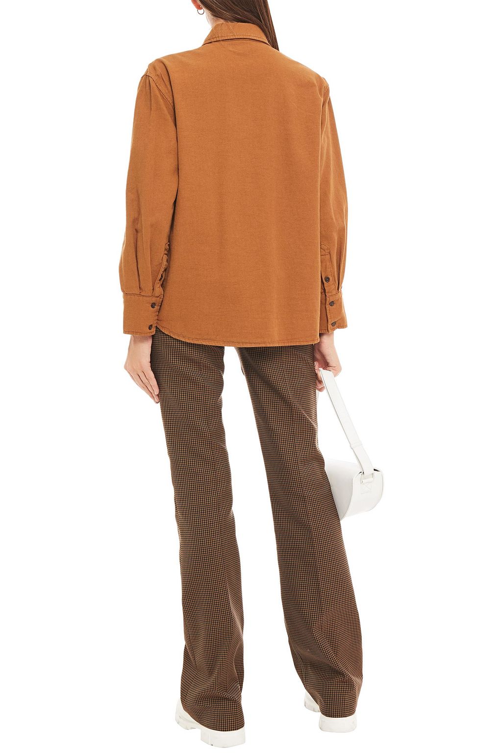 BAUM UND PFERDGARTEN Mahin cotton and linen-blend gabardine shirt