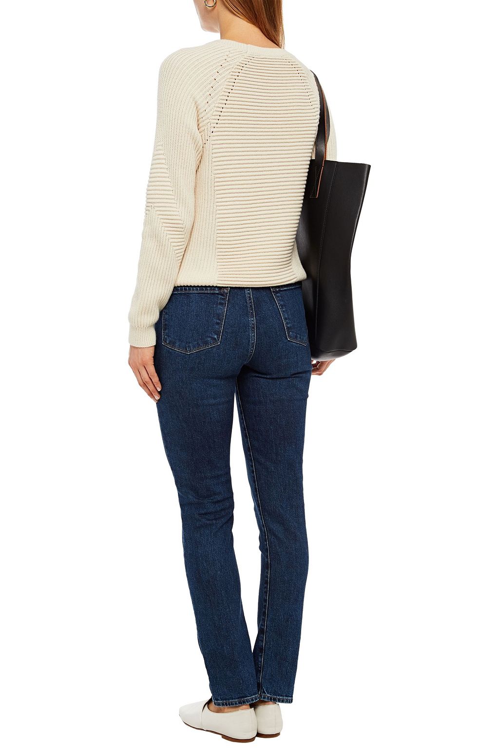 J BRAND Faded high-rise skinny jeans