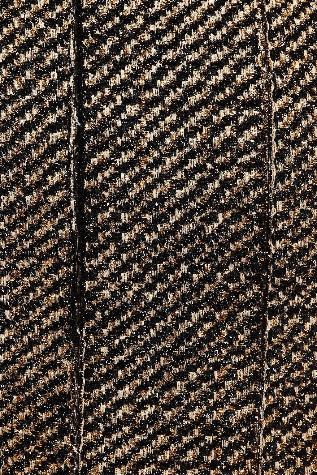 OSCAR DE LA RENTA Metallic tweed dress