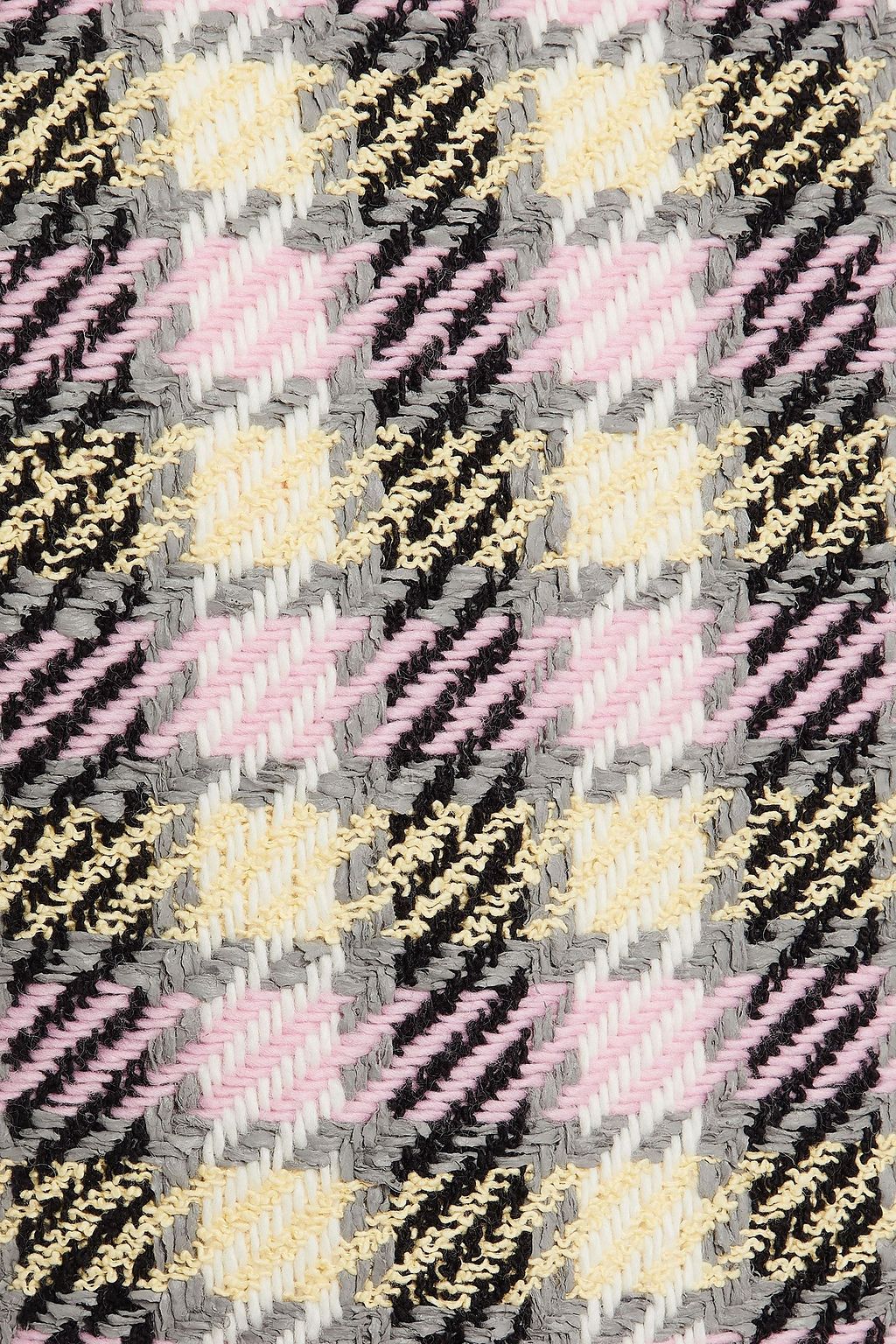 OSCAR DE LA RENTA Houndstooth tweed mini dress