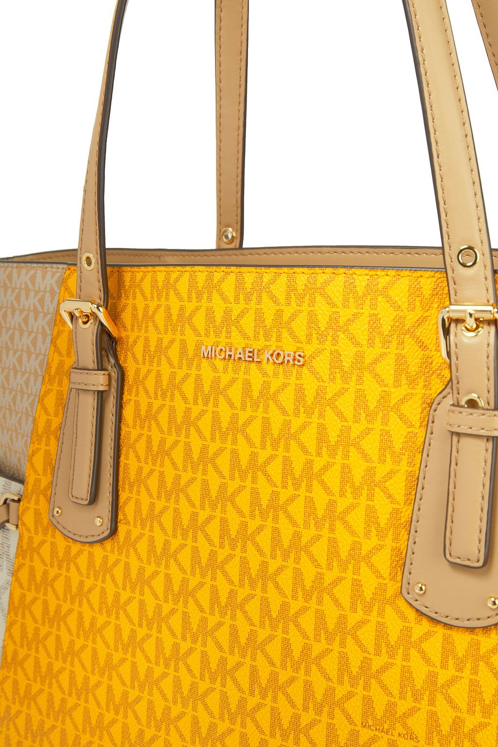 MICHAEL MICHAEL KORS Voyager Tote Bag aus strukturiertem Kunstleder mit Logoprint