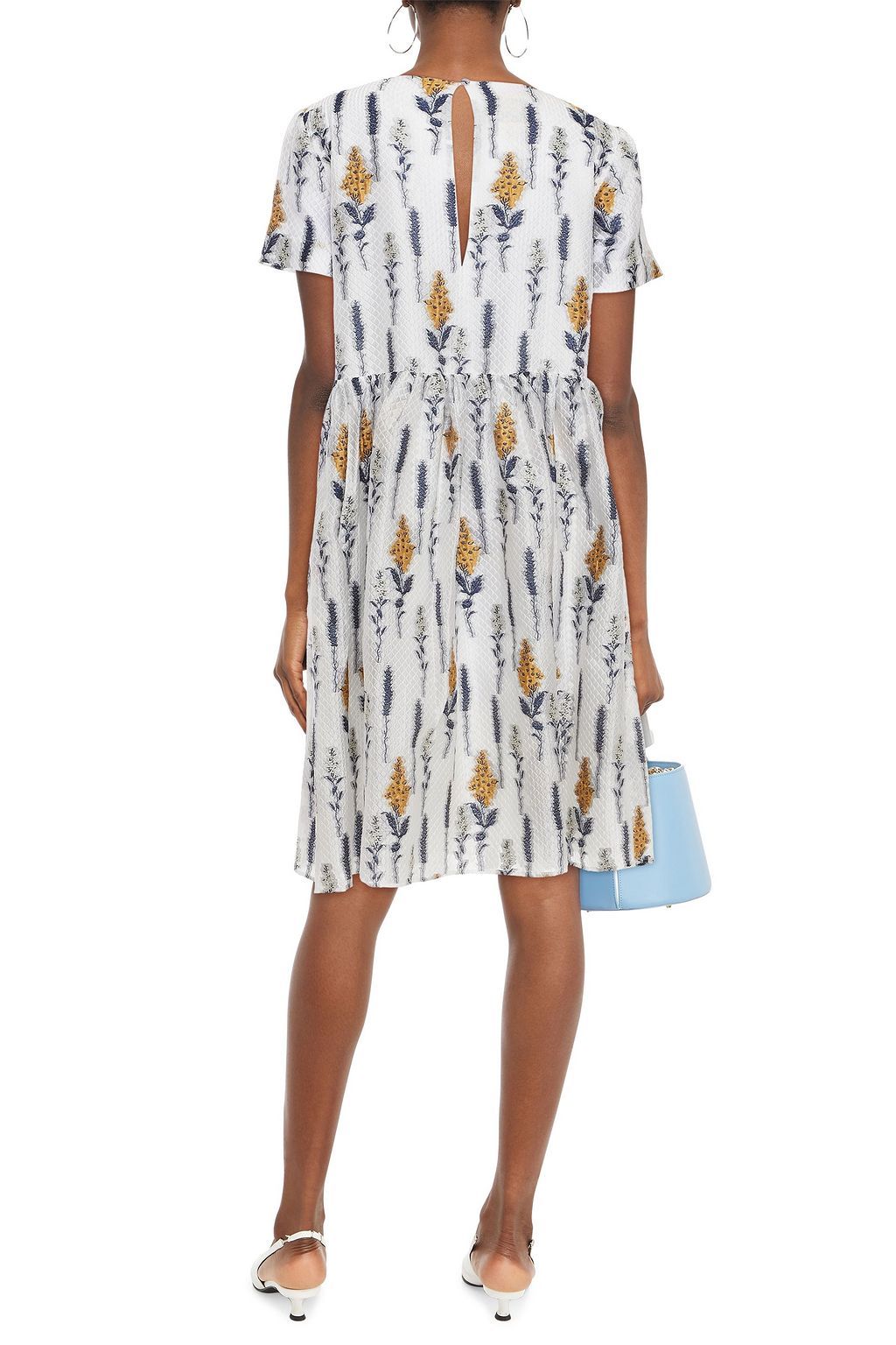 BAUM UND PFERDGARTEN Ariola gathered organza-jacquard midi dress