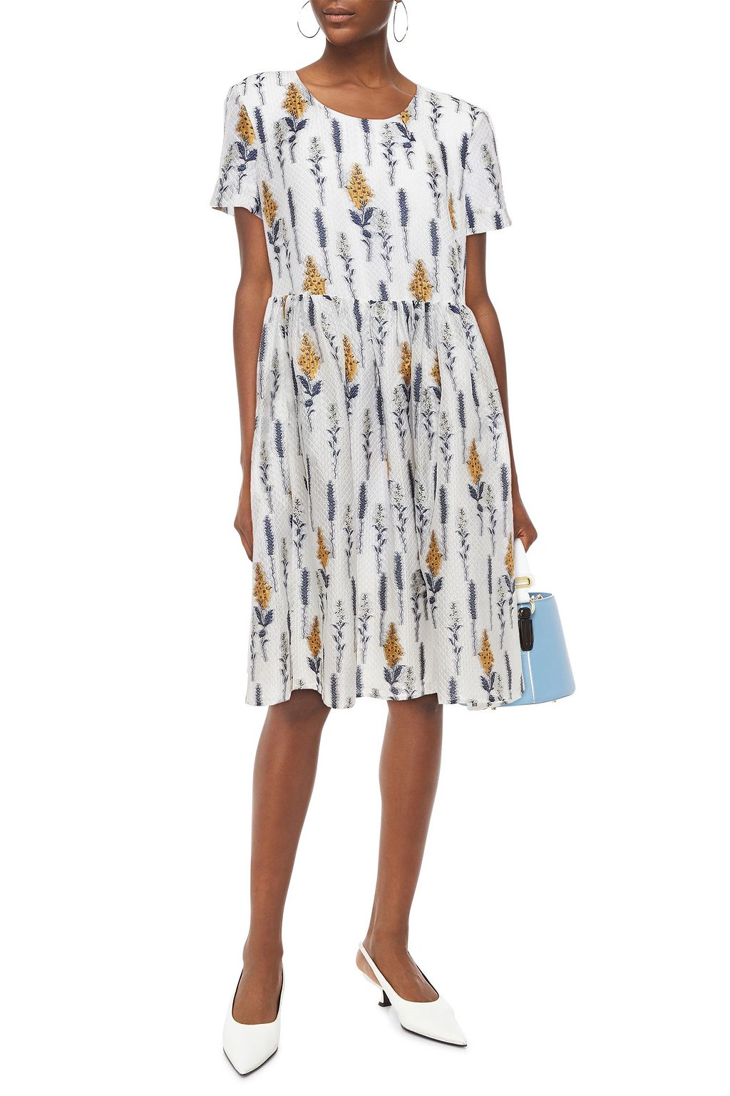 BAUM UND PFERDGARTEN Ariola gathered organza-jacquard midi dress