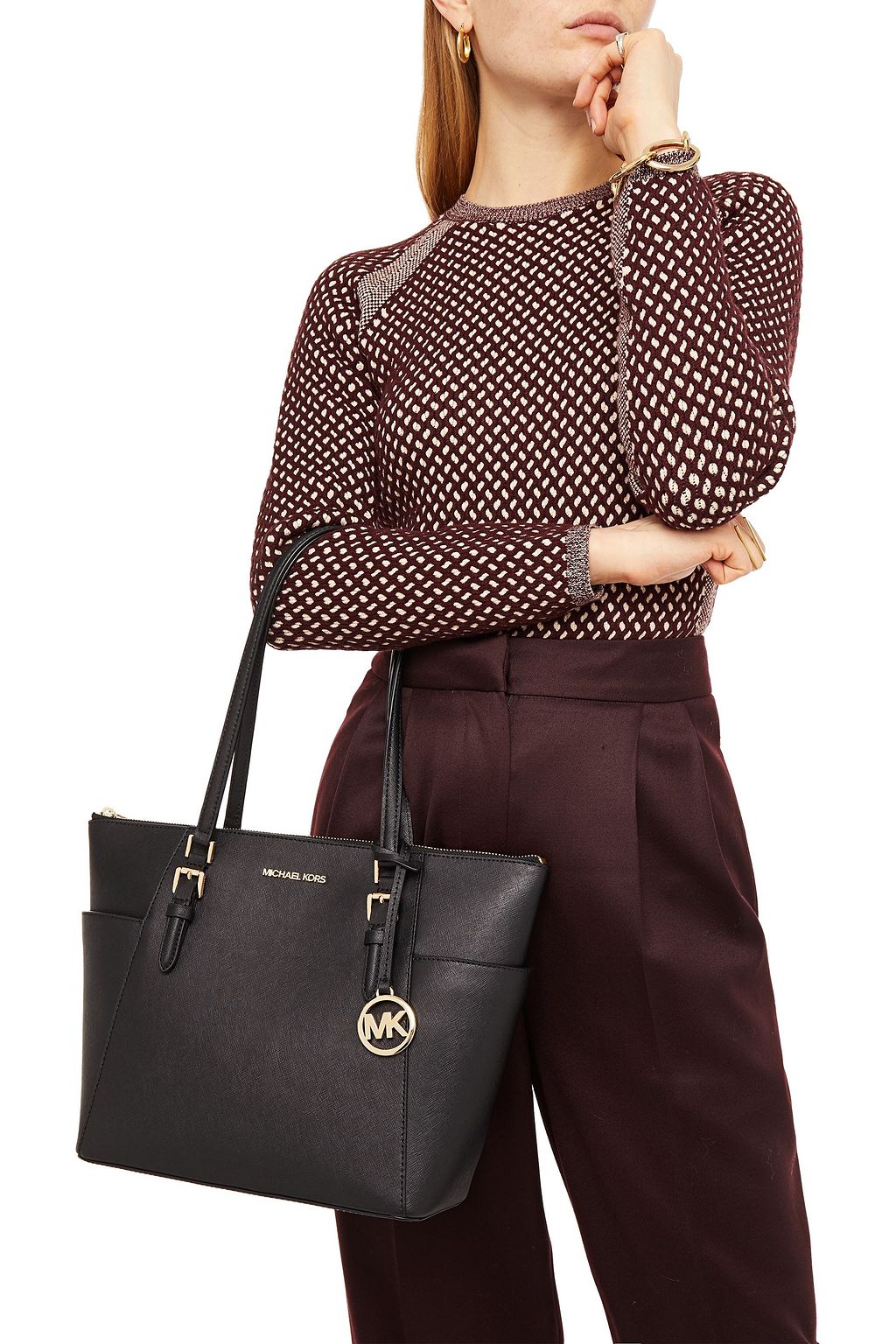 MICHAEL MICHAEL KORS Textured-leather tote