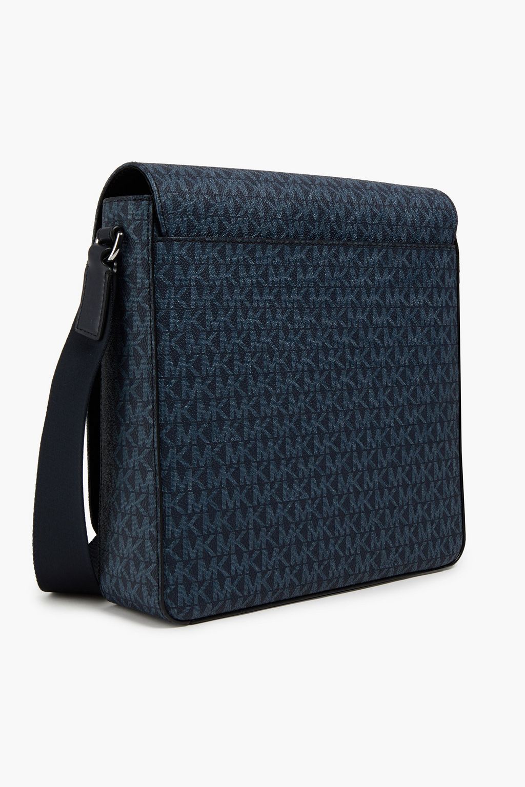 MICHAEL KORS Logo-print faux leather messenger bag