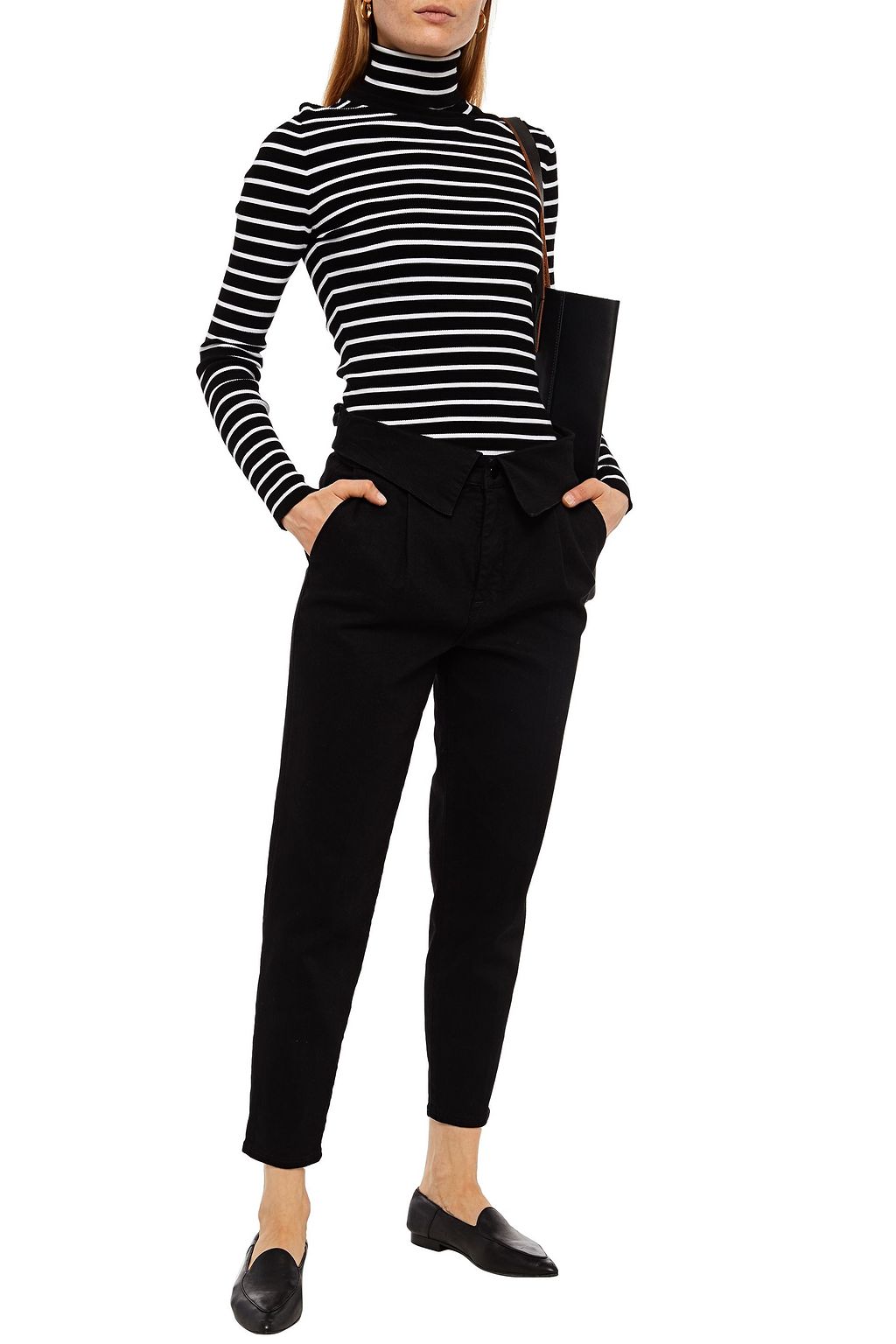 J BRAND High-rise tapered jeans