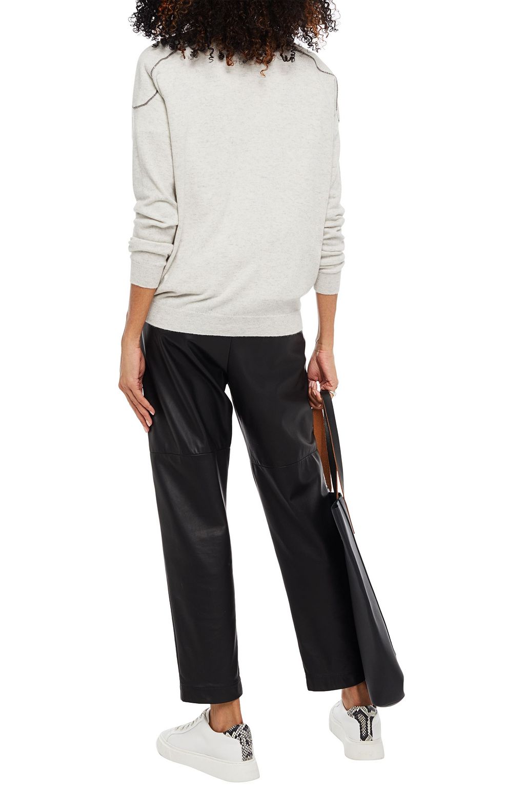 BRUNELLO CUCINELLI Bead-embellished cashmere cardigan