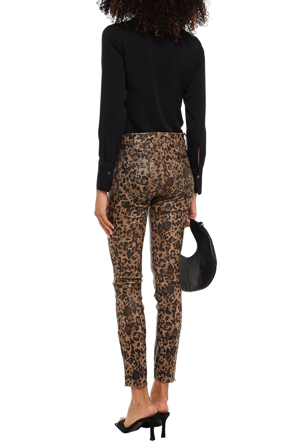 J BRAND Stretch-leather skinny pants