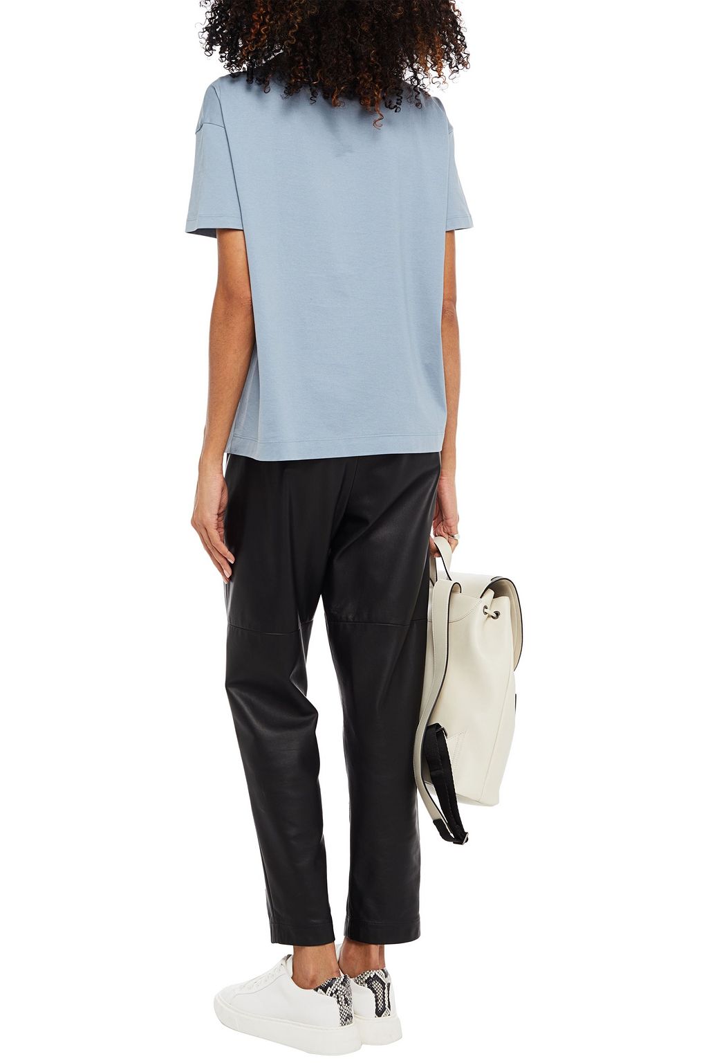 BRUNELLO CUCINELLI Bead-embellished cotton-jersey T-shirt