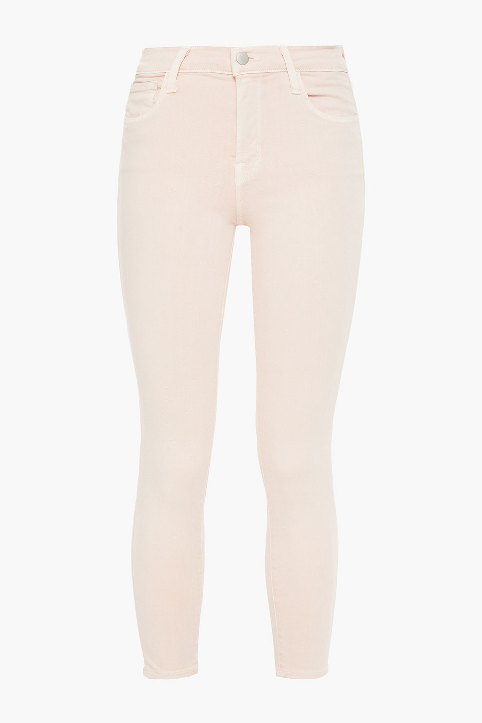 J Brand Rail cropped mid-rise skinny jeans