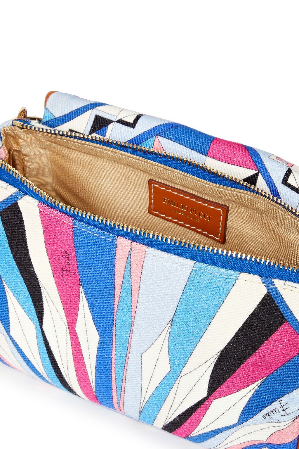 PUCCI Printed cotton-twill cosmetics case