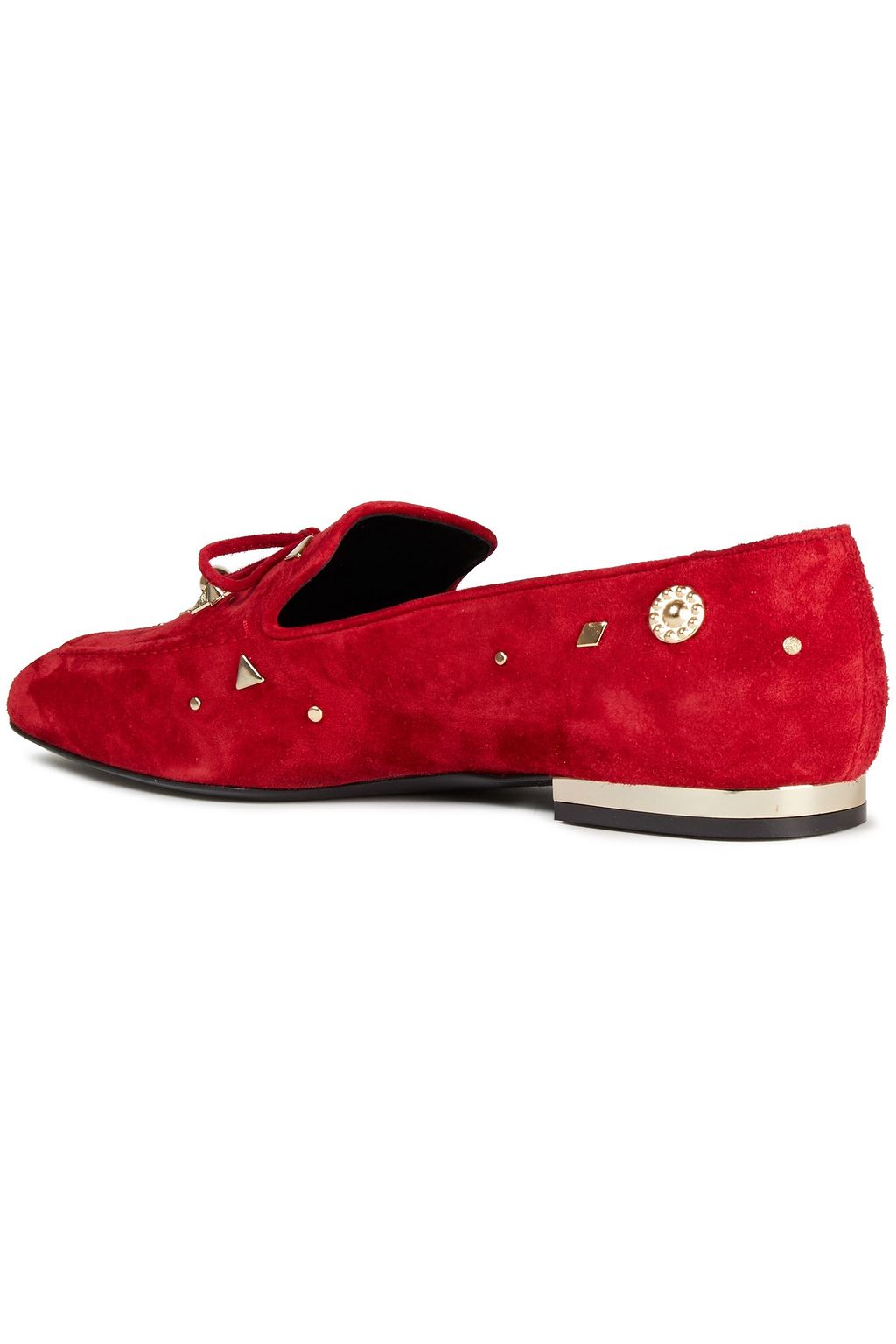 ROGER VIVIER Daino embellished suede loafers