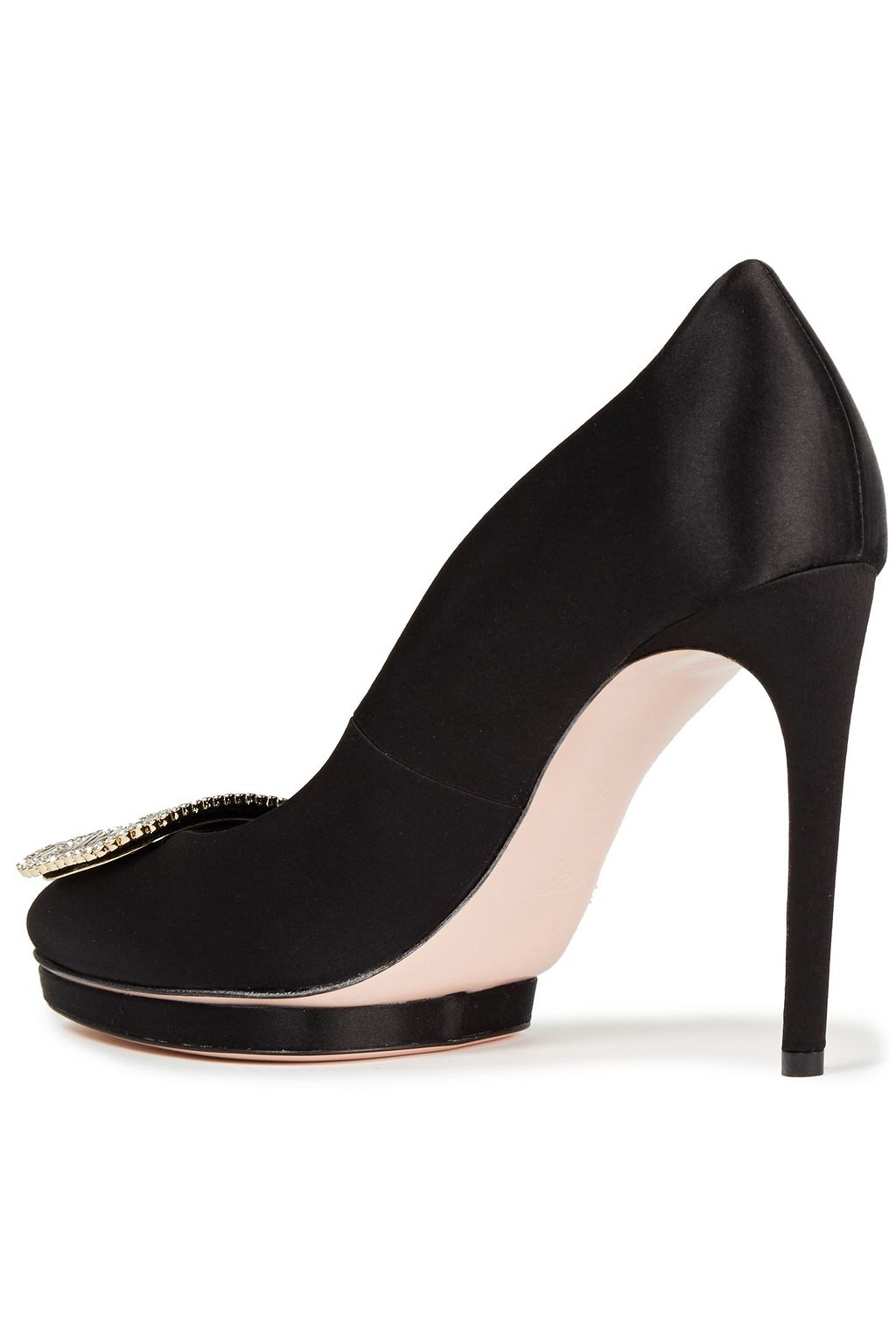 ROGER VIVIER Embellished satin pumps