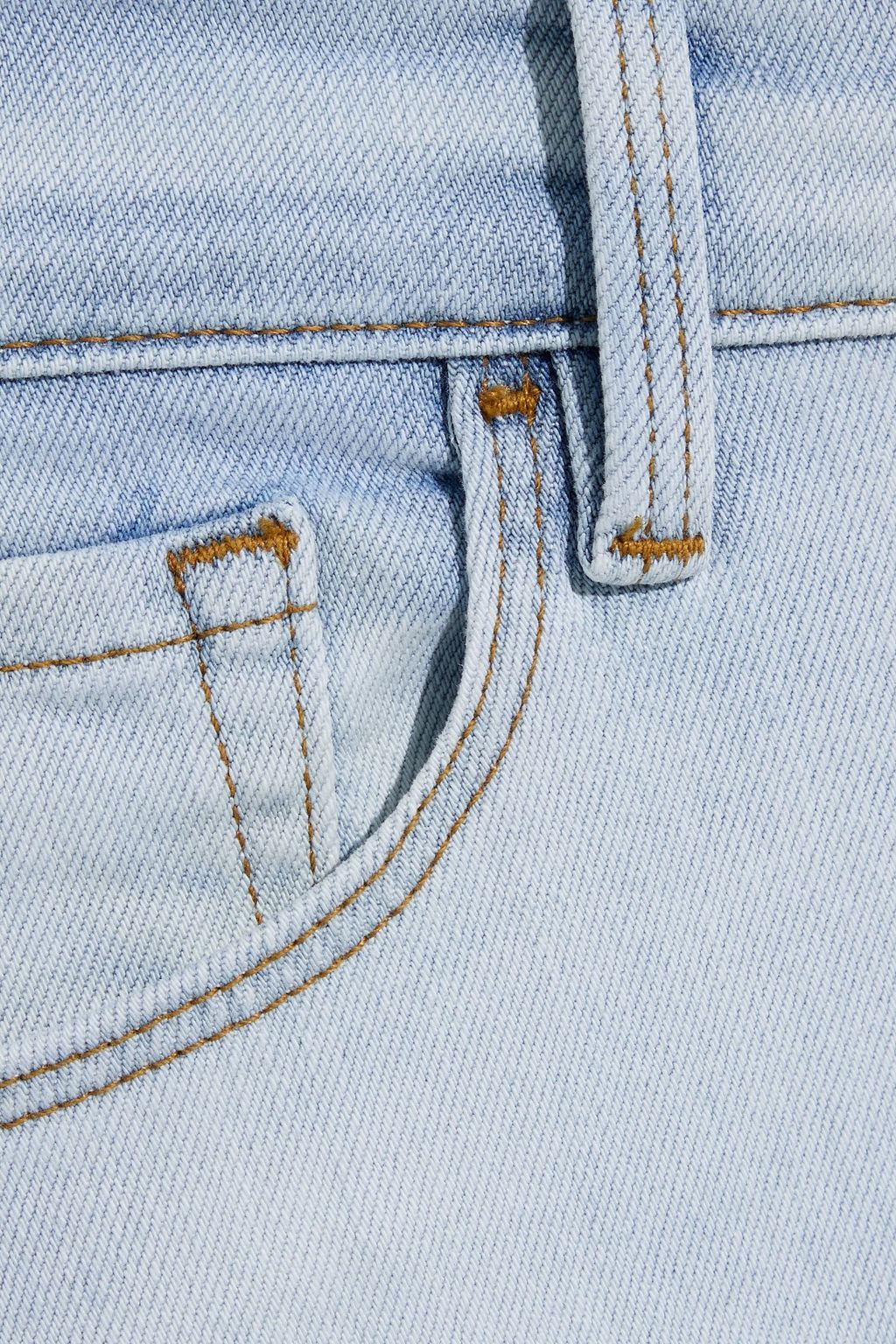 FRAME Le Garçon cropped frayed mid-rise skinny jeans