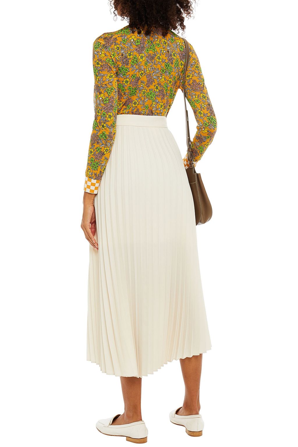 TORY BURCH Floral-print cotton-blend cardigan
