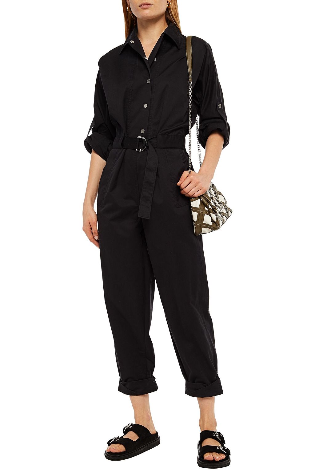 3.1 PHILLIP LIM Belted cotton-blend jumpsuit