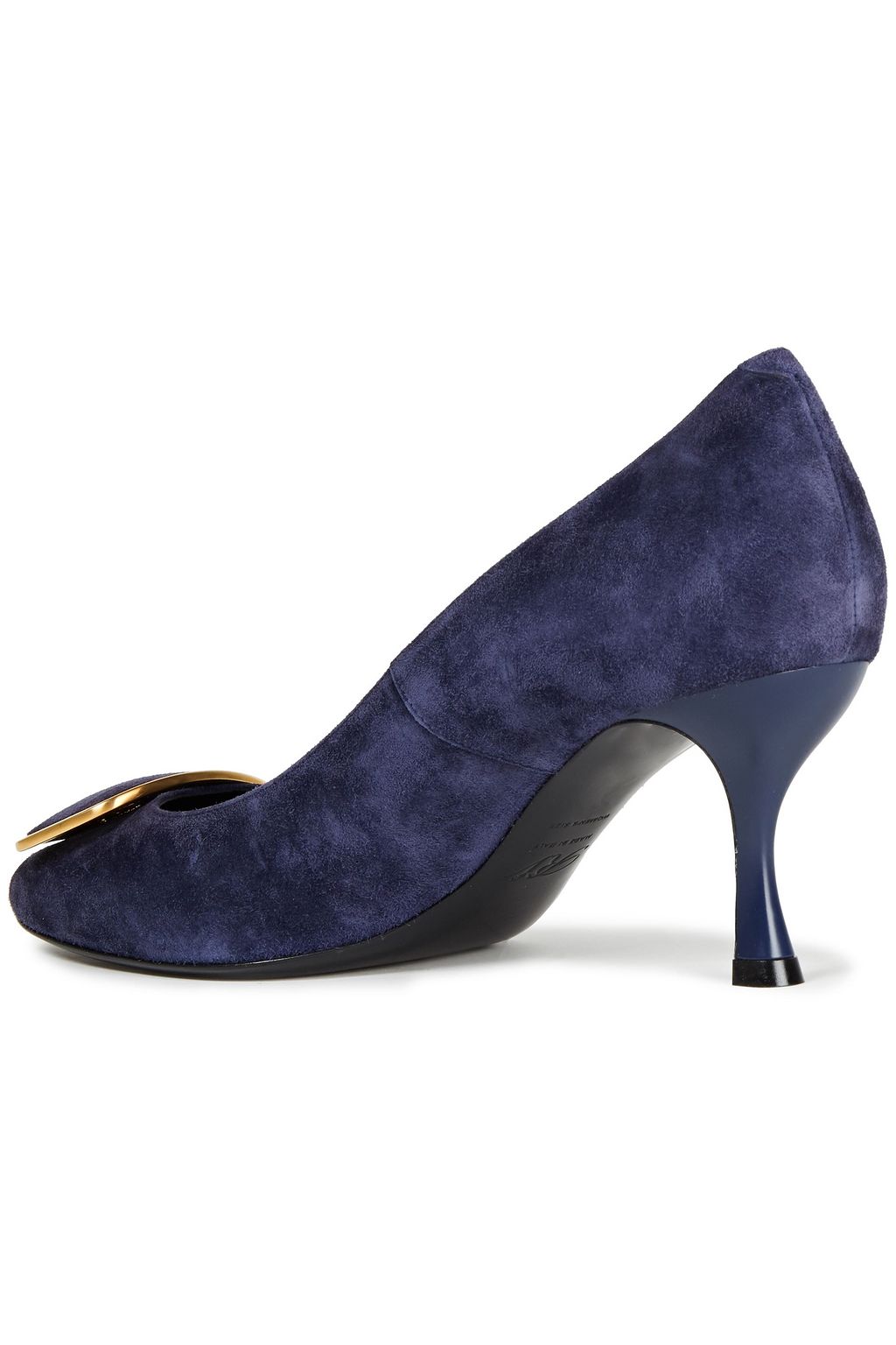 ROGER VIVIER Vertigo buckle-embellished suede pumps
