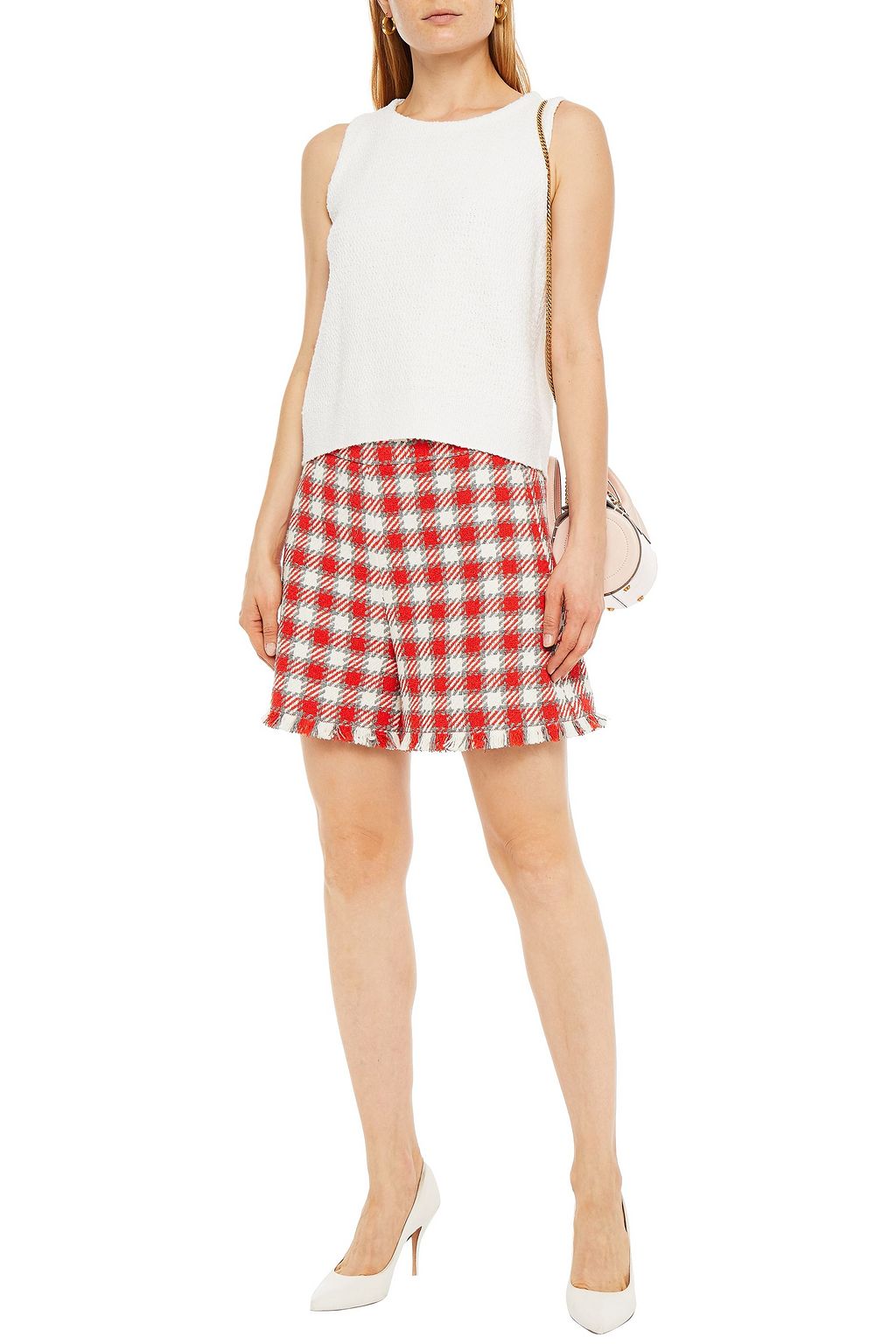 OSCAR DE LA RENTA Wool-blend Bouclé top