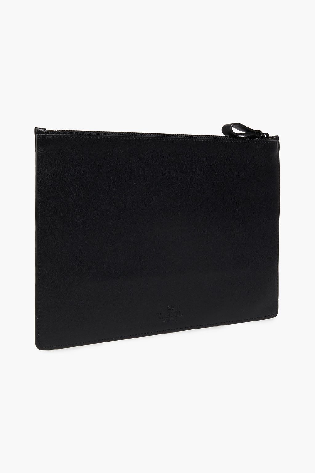 VALENTINO GARAVANI Printed canvas and leather pouch