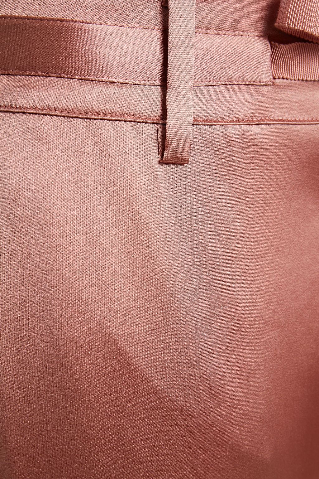 CAMI NYC Alex cropped silk-blend charmeuse tapered pants