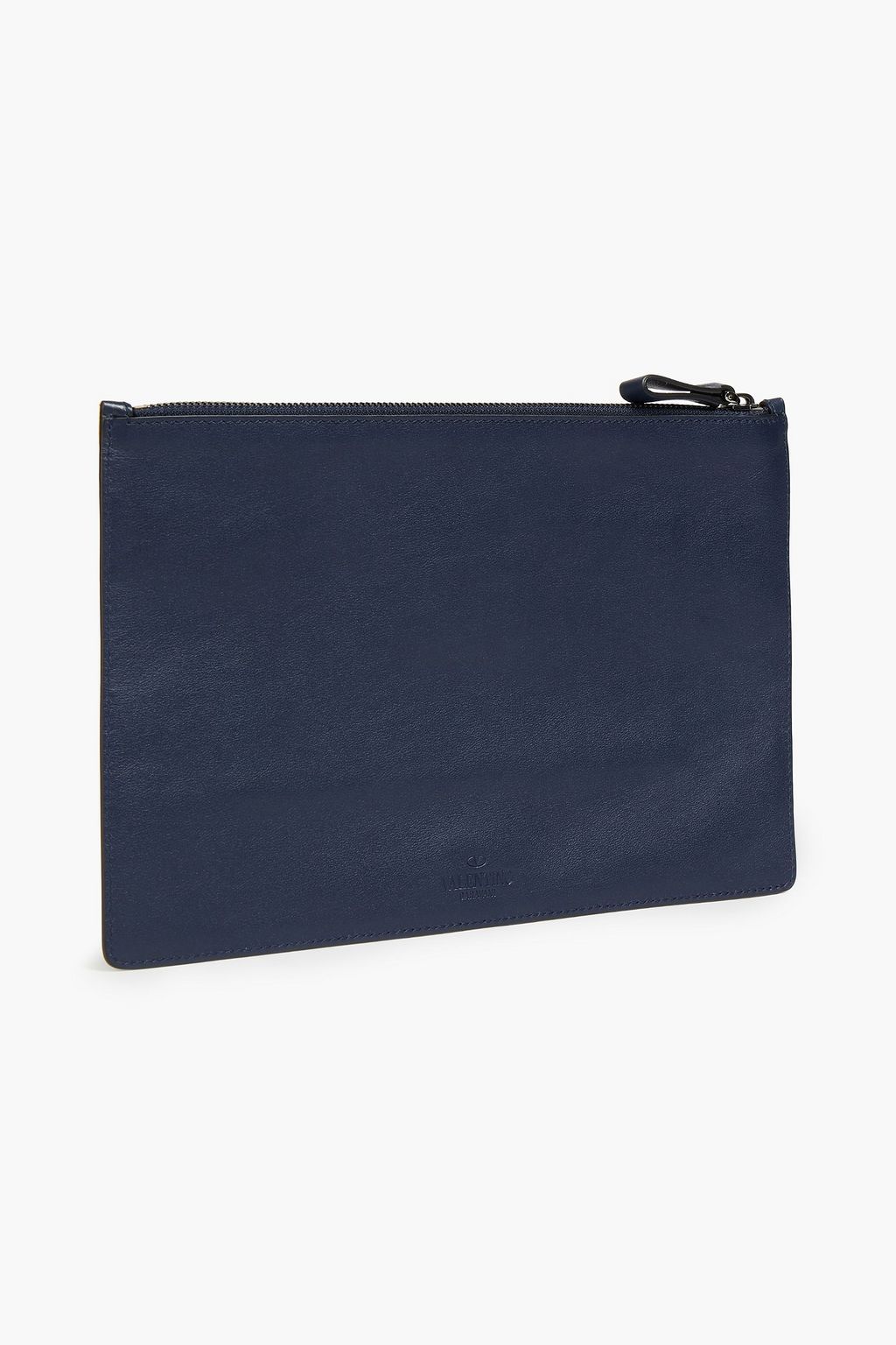 VALENTINO GARAVANI Printed canvas and leather pouch