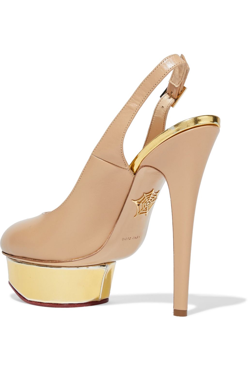 CHARLOTTE OLYMPIA Dolly leather platform slingback pumps