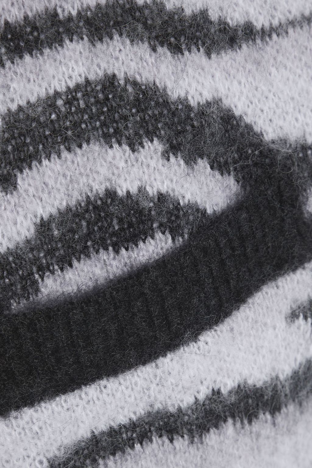 RE/DONE 90s oversized brushed jacquard-knit cardigan
