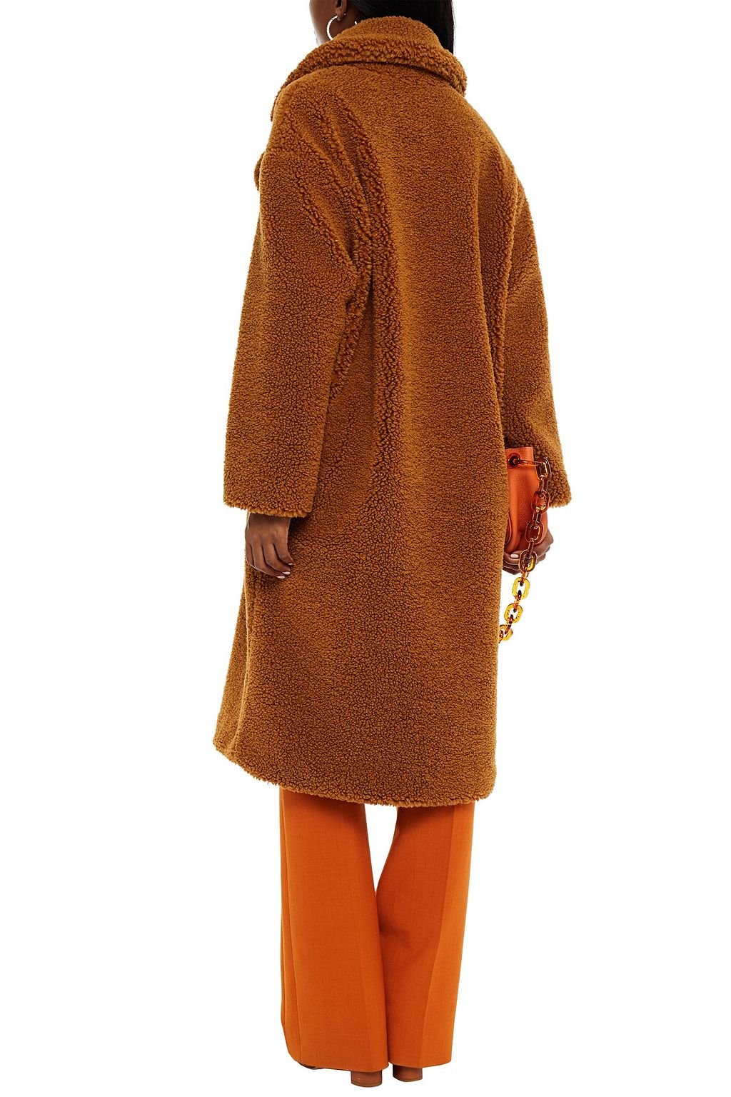 STAND STUDIO Camilla oversized faux shearling coat