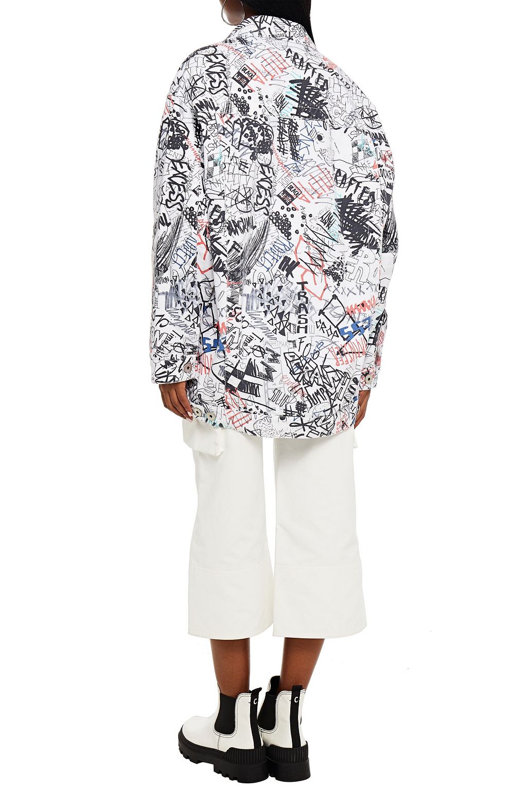 MAISON MARGIELA Oversized printed denim jacket