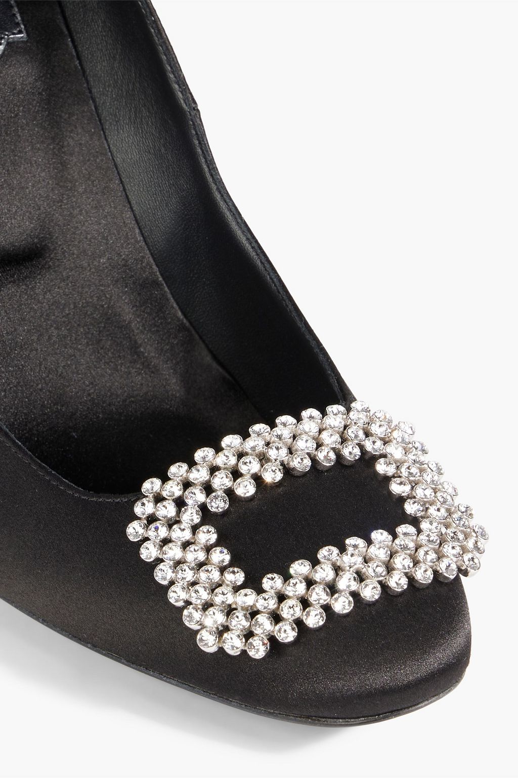 ROGER VIVIER Vertigo Diadem 100 embellished satin pumps