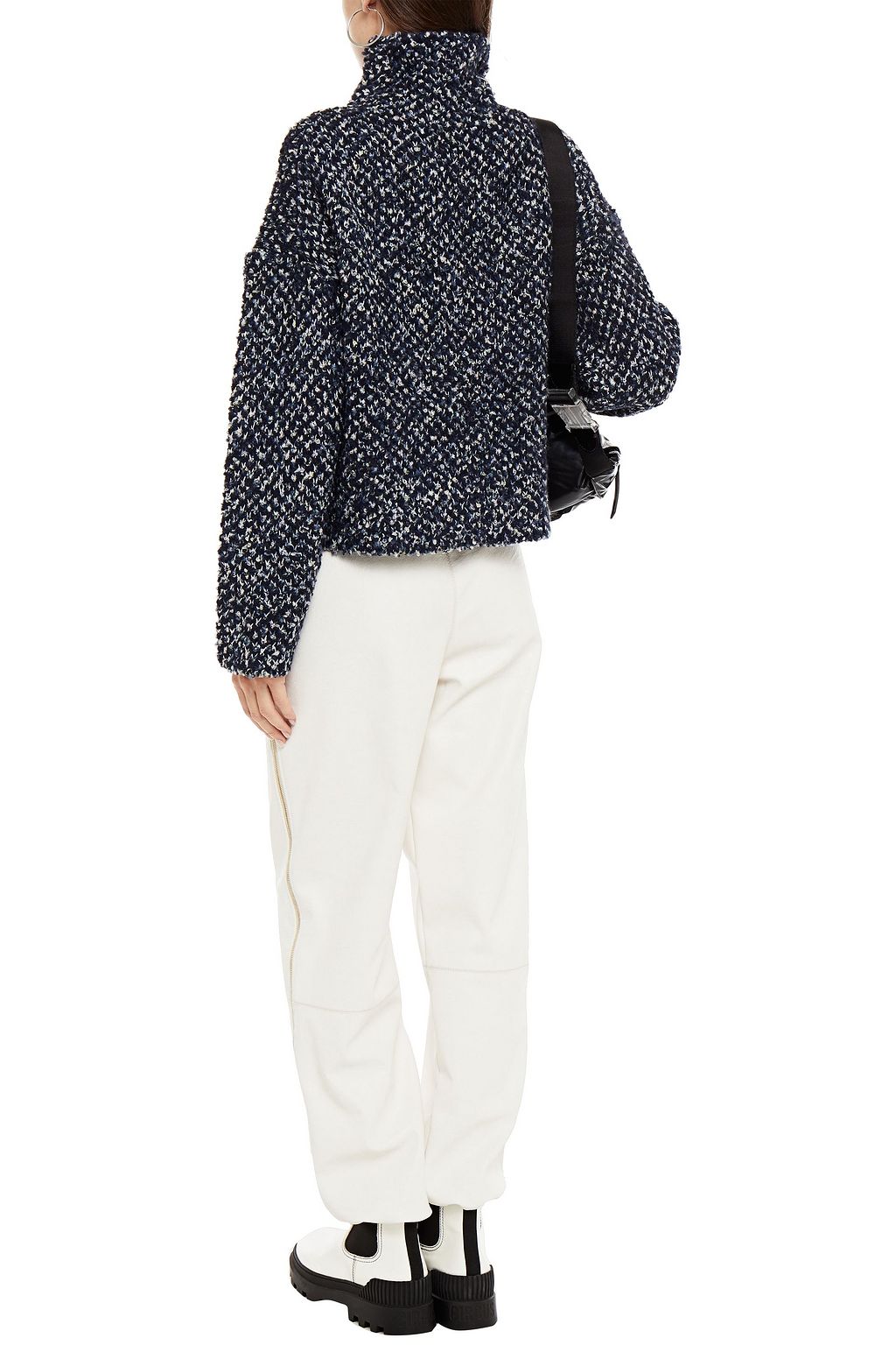 3.1 PHILLIP LIM Marled bouclé-knit turtleneck sweater