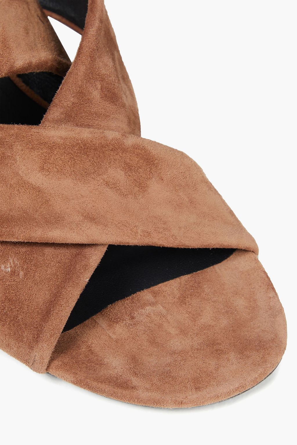 ROGER VIVIER Podium 70 buckled suede mules