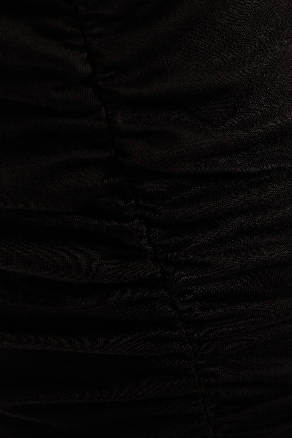 CAMI NYC June asymmetric ruched cotton and modal-blend jersey skirt