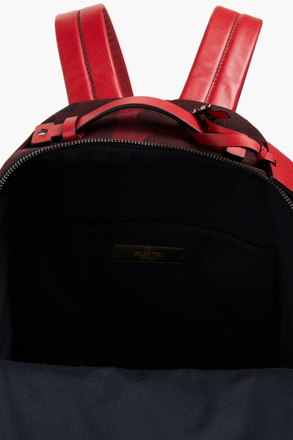 VALENTINO GARAVANI 装飾付き プリントコットンツイル バックパック