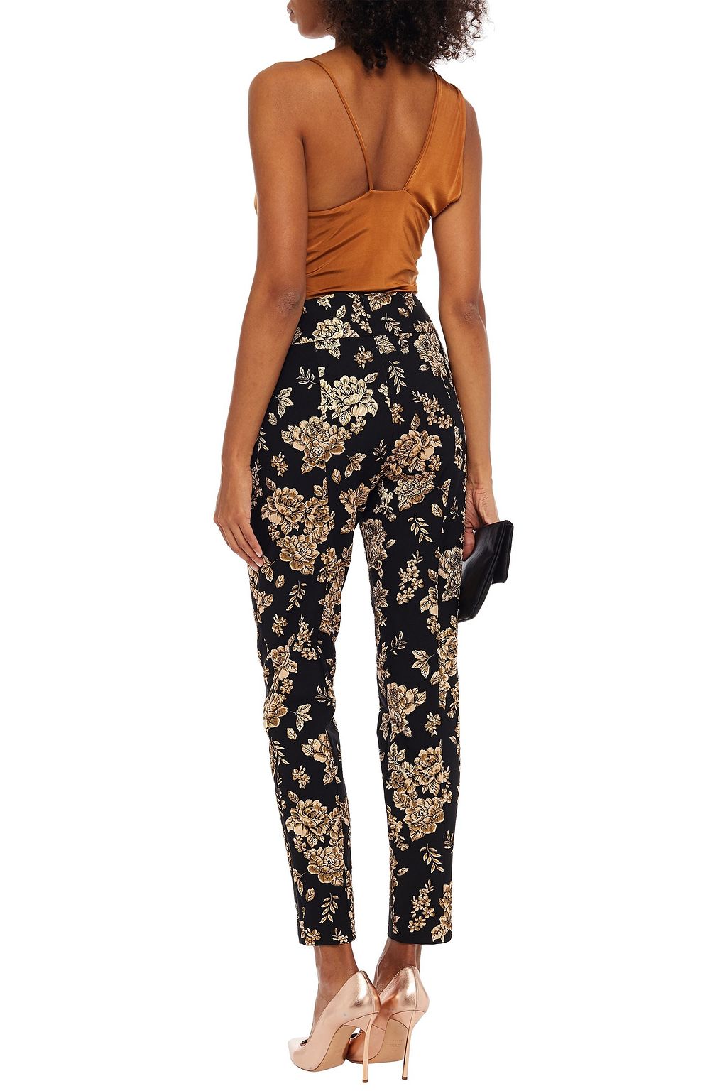 MICHELLE MASON One-shoulder wrap-effect stretch-jersey bodysuit