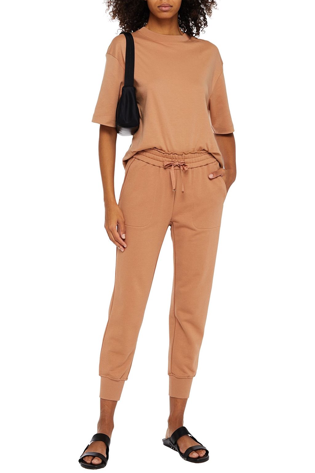 CAMI NYC Lynley French cotton-terry track pants