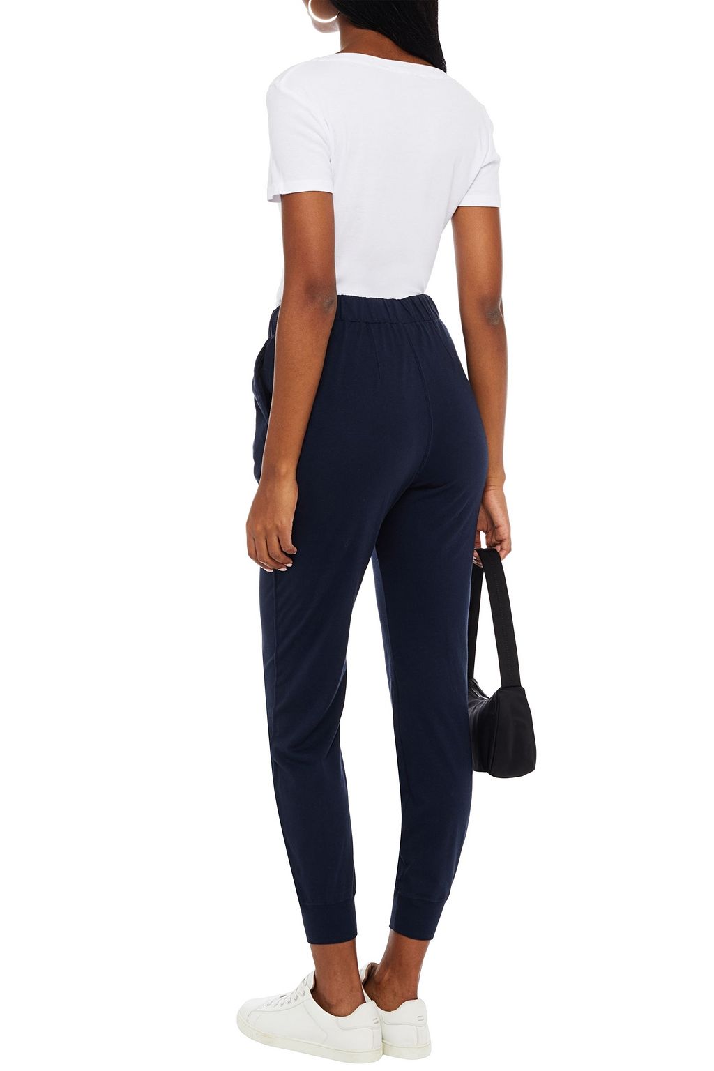STATESIDE Cropped Supima cotton-jersey track pants
