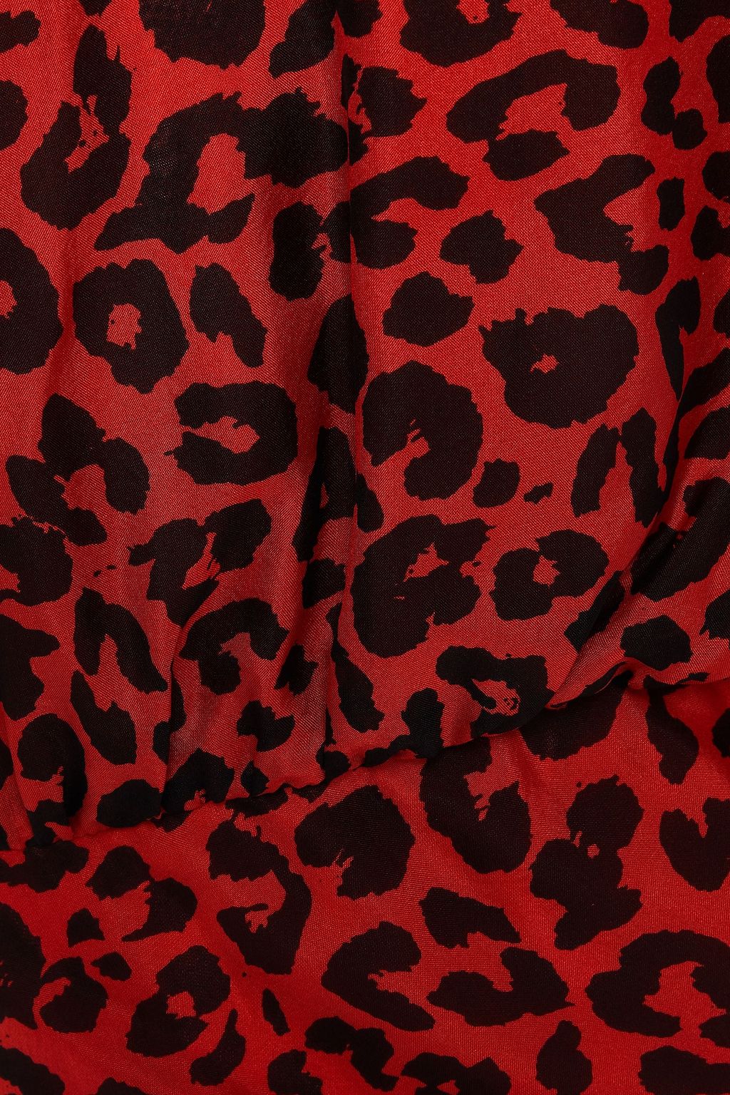 MICHELLE MASON One-shoulder leopard-print silk mini dress