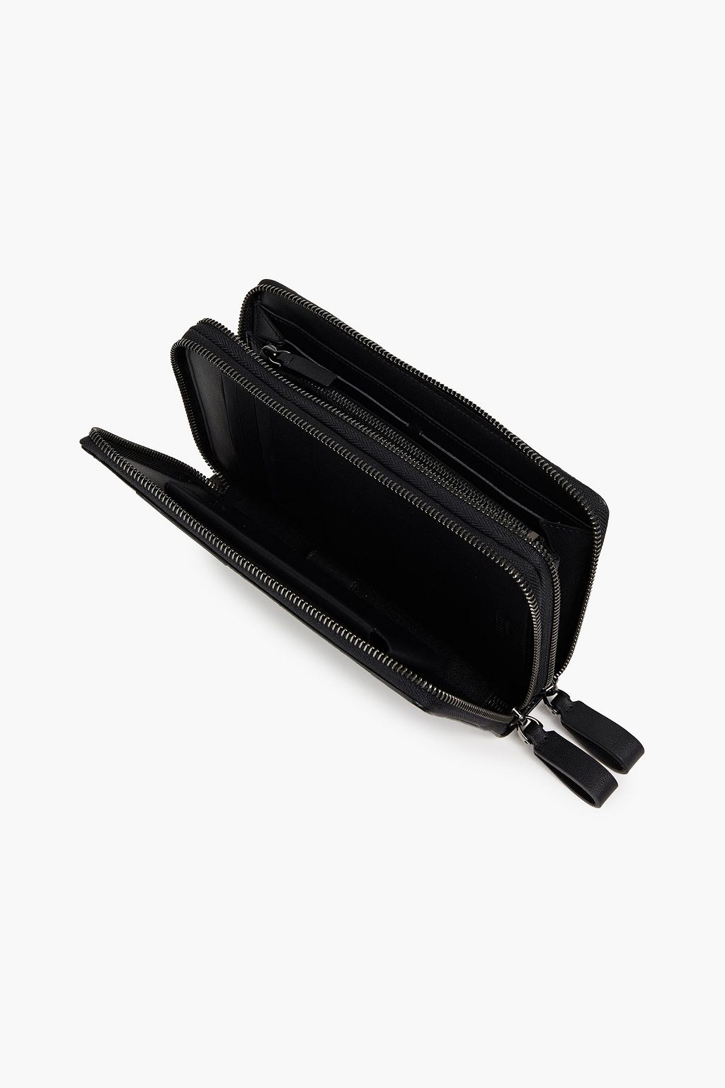 VALENTINO GARAVANI Printed canvas and leather wallet