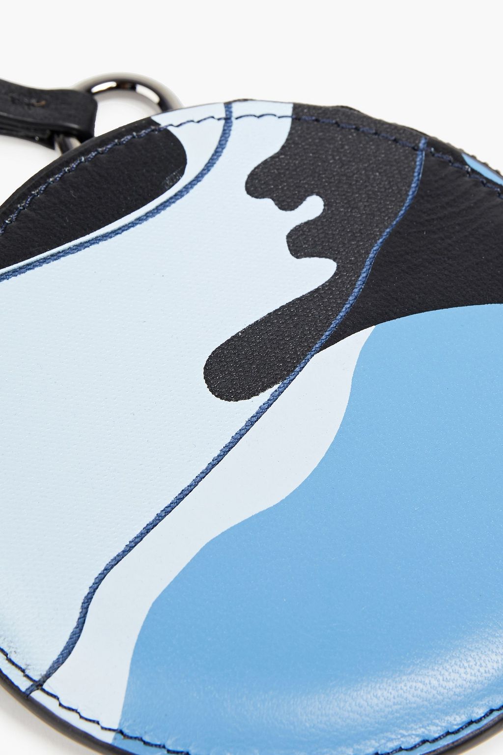 VALENTINO GARAVANI Printed canvas and leather pouch