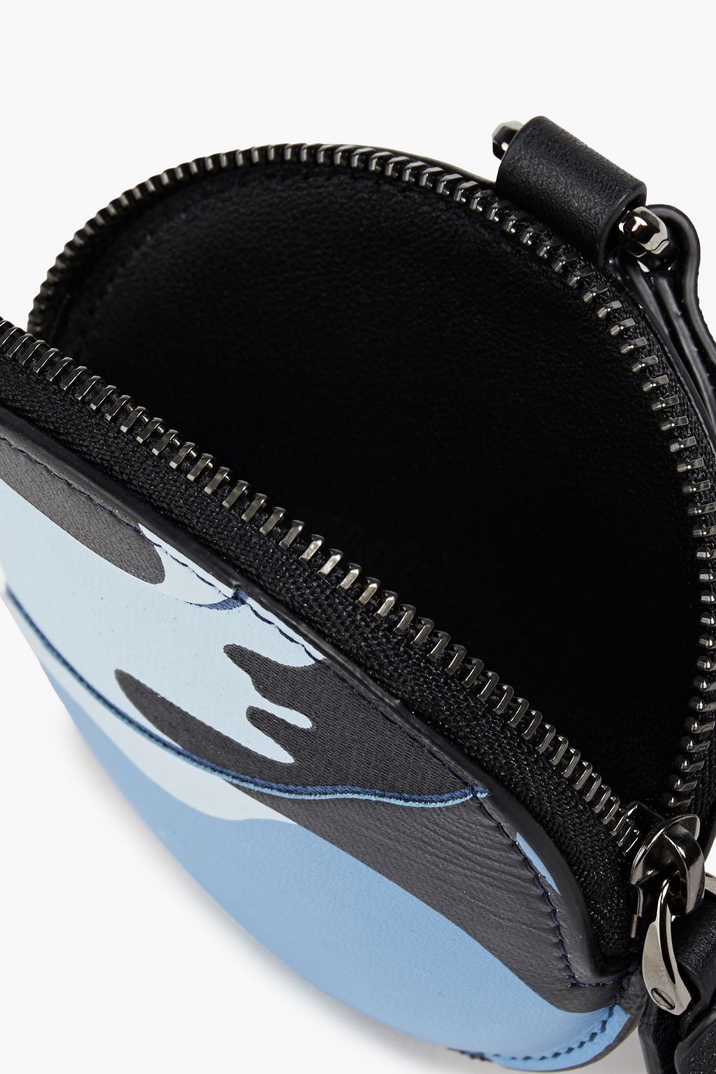 VALENTINO GARAVANI Printed canvas and leather pouch