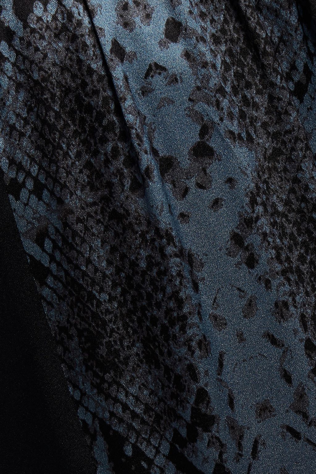 CAMI NYC Anisha snake-print silk-blend satin track pants
